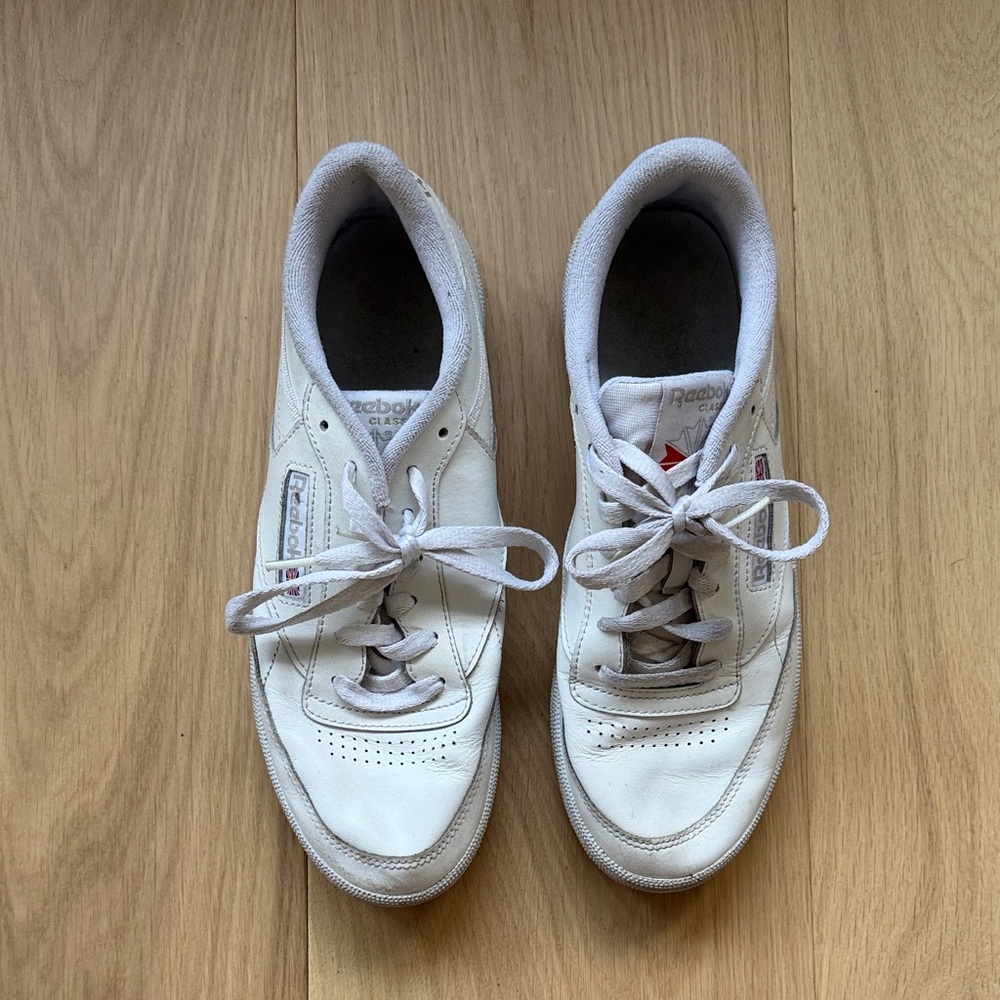 Reebok White Leather Sneakers